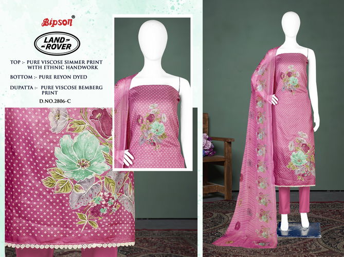 Land Rover 2806 By Bipson Viscose Printed Dress Material Wholesale Shop In Surat